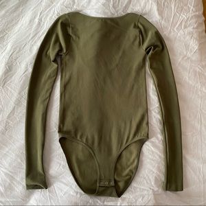 Free People Intimately Long Sleeve Low Back Bodysuit